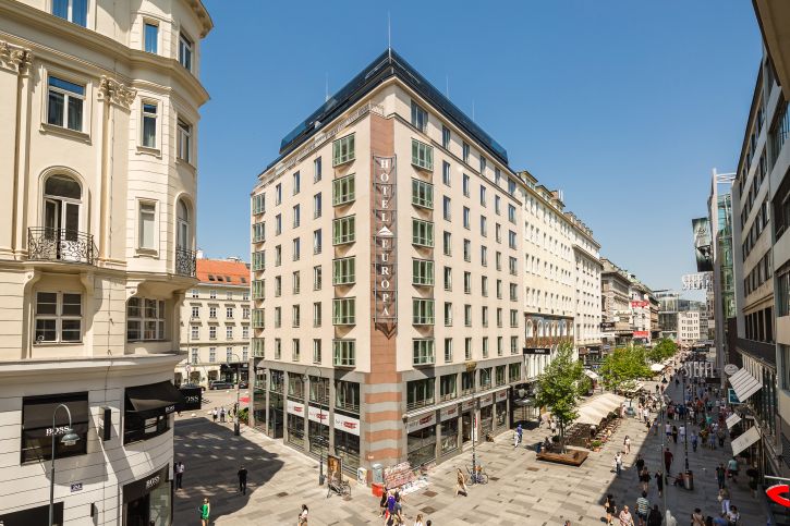 Aussenansicht des Hotel Europa in der Wiener Altstadt